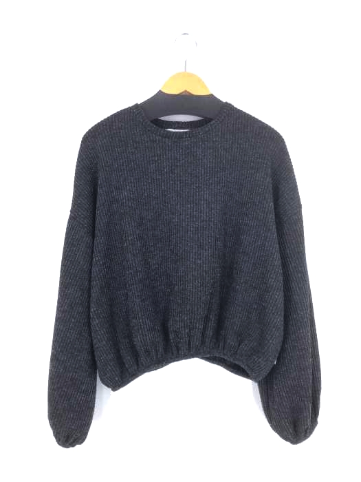 ZARA(ザラ) リブボリュームプリーツニット レディース import：M