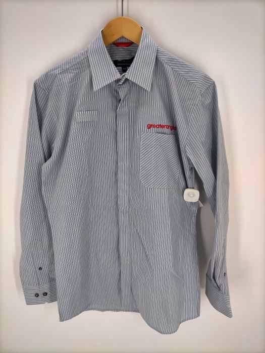 USED古着(ユーズドフルギ) Greater Anglia オランダ国営鉄道 長袖ワークシャツ メンズ  14.5