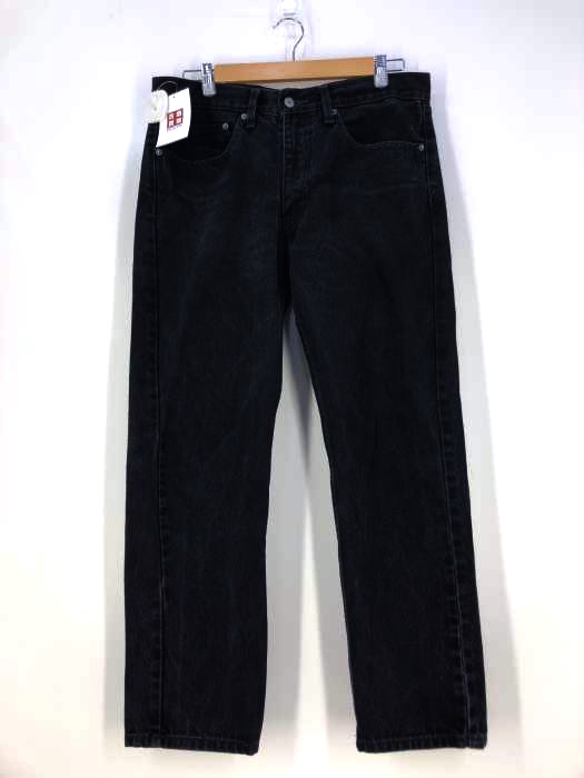 Levis(リーバイス) レギュラーフィットブラックデニム メンズ  34×30