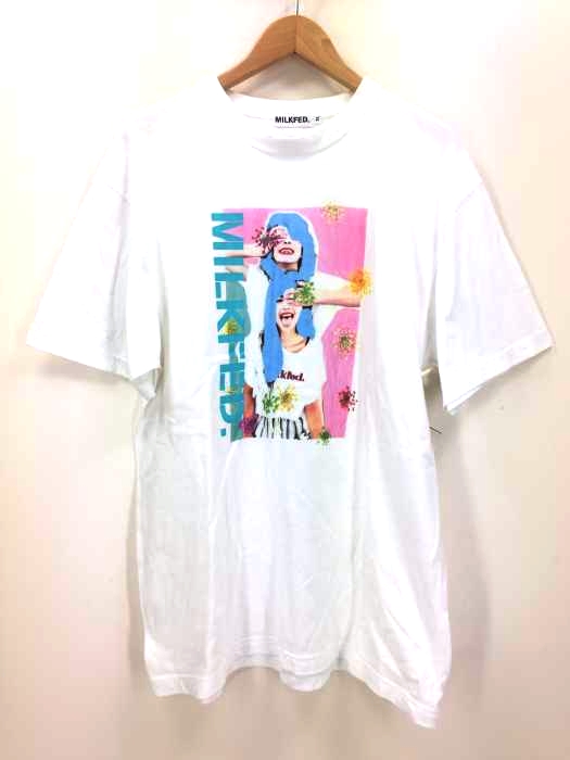MILK FED(ミルクフェド) 米原 康正×plantica フォトプリントオーバーサイズTシャツ レディース JPN:XL