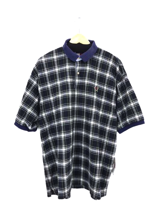 TOMMY HILFIGER(トミーヒルフィガー) 旧タグチェック柄コットンポロシャツ メンズ import:XL