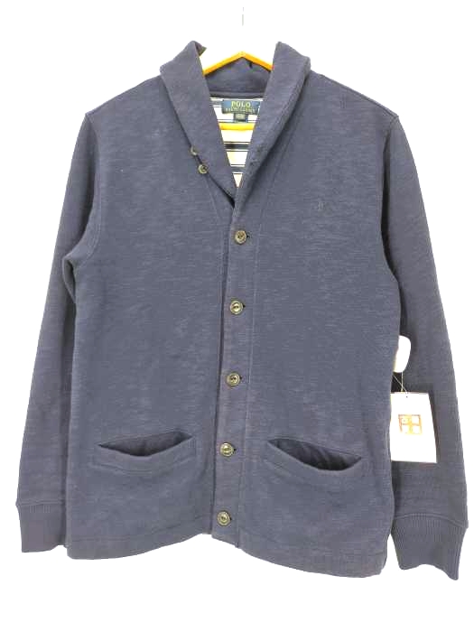 POLO RALPH LAUREN(ポロラルフローレン) 猫目ボタン ショールカラーカーディガン メンズ import：L