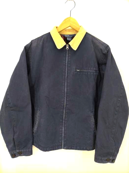 Polo by RALPH LAUREN(ポロバイラルフローレン) 襟コーデュロイ 裏地チェック スイングトップ メンズ import：L