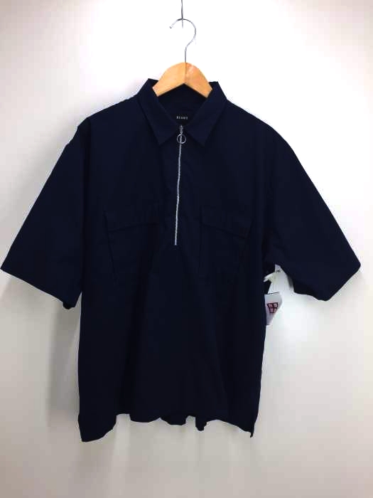 BEAMS(ビームス) SOLOTEX(R) ハーフジップ シャツ メンズ JPN：L