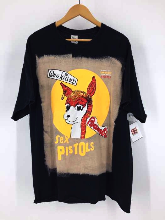USED古着(ユーズドフルギ) GILDANボディ ダブルステッチ who killed sex pistols Tee メンズ JPN：XL