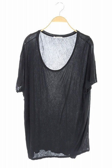 ACNE STUDIOS(アクネストゥディオズ) アクネ ストゥディオズ Acne Studios ABOVE TEN PSS13 Tシャツ カットソー 半袖 アシンメトリー プルオーバー 黒 ブラック /CM ■OS レディース レディース  表記なし
