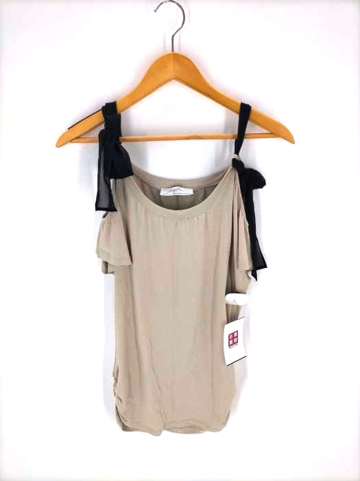パオラフラーニ PAOLA FRANI レーヨン混リボンノースリーブカットソー レディース JPN：38