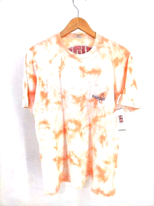 USED古着(ユーズドフルギ) Sunny Boon バックプリントタイダイ染ポケットTシャツ 袖裾シングル メンズ JPN：M