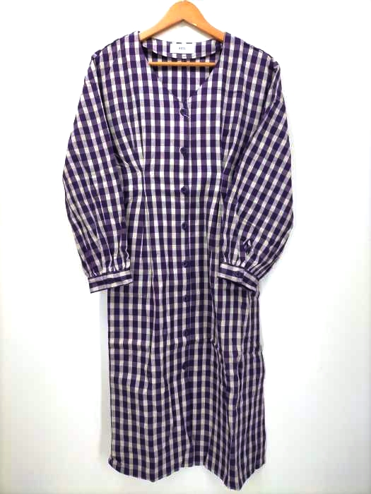 AZUL by moussy(アズールバイマウジー) VOLUME SLEEVE SFLARE ONEPIECE レディース  M