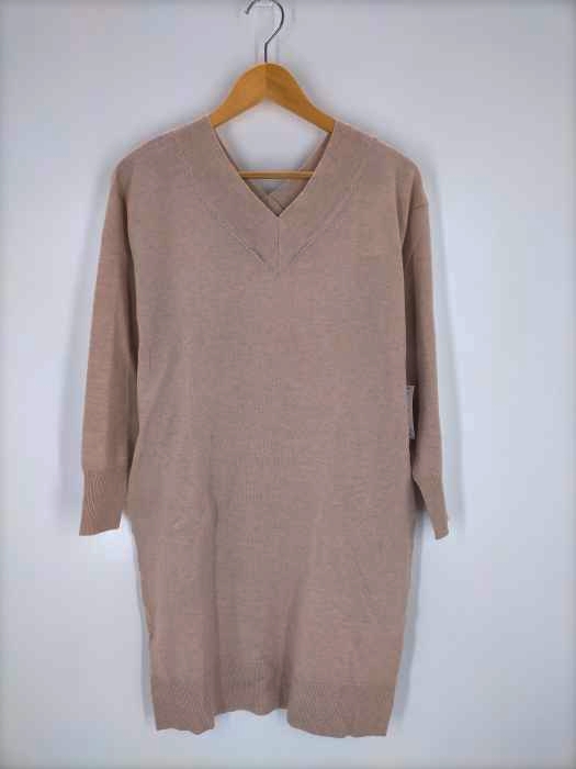 アズールバイマウジー AZUL by moussy VNECK KNIT ONEPIECE レディース  S