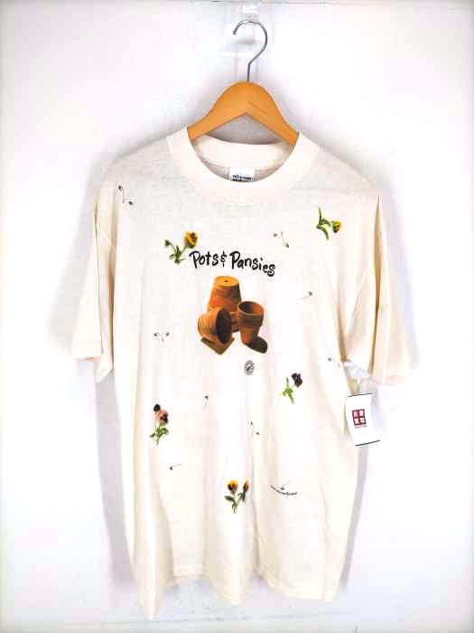 ユーズドフルギ USED古着 {{rel e vant products}}USA製 Pots&Pansies プリントTシャツ メンズ JPN：L