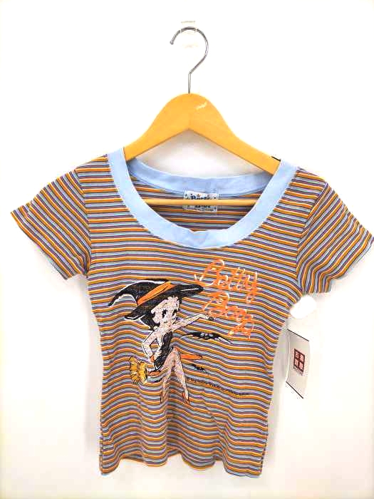 BETTY BOOP(ベティー) シングルステッチボーダーTシャツ レディース 表記無