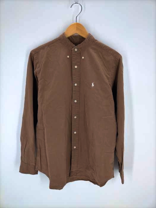 RALPH LAUREN(ラルフローレン) CLASSIC FIT ポニー刺 繡リメイクバンドカラーシャツ メンズ JPN：M