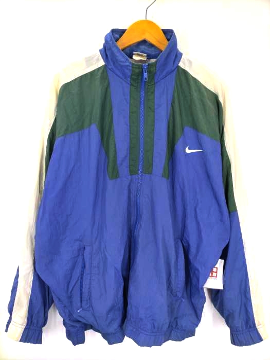 NIKE(ナイキ) 90S 銀タグ センターロゴ 刺しゅう ジップアップジャケット メンズ 表記無