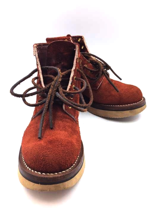 ローリングダブトリオ ROLLING DUB TRIO coupen 7 Oil Suede Red Brown  メンズ  25