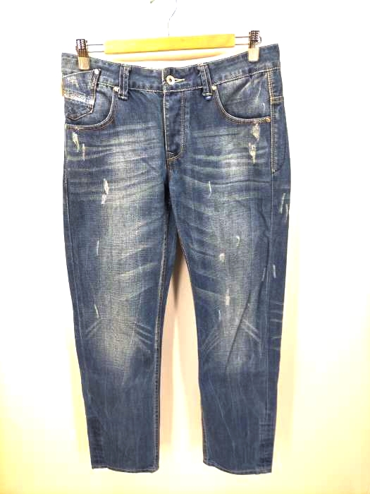ディーゼル DIESEL VIKER-AD ダメージ加工 ボタンフライデニムパンツ メンズ  W31 L33