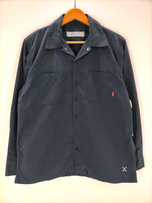 ブルコ BLUCO RYUKYU LODGE プリント STD WORK SHIRTS LS スタンダード ワークシャツ メンズ 表記無