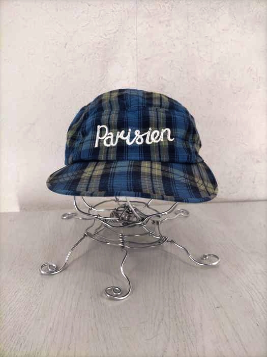 メゾンキツネ maison kitsune チェック柄ジェットキャップ  メンズ FREE