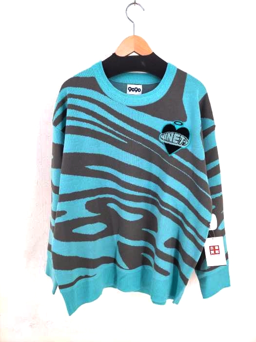 9090(ナインティナインティ) てっちゃん Tiger-pattern Knit メンズ JPN：L