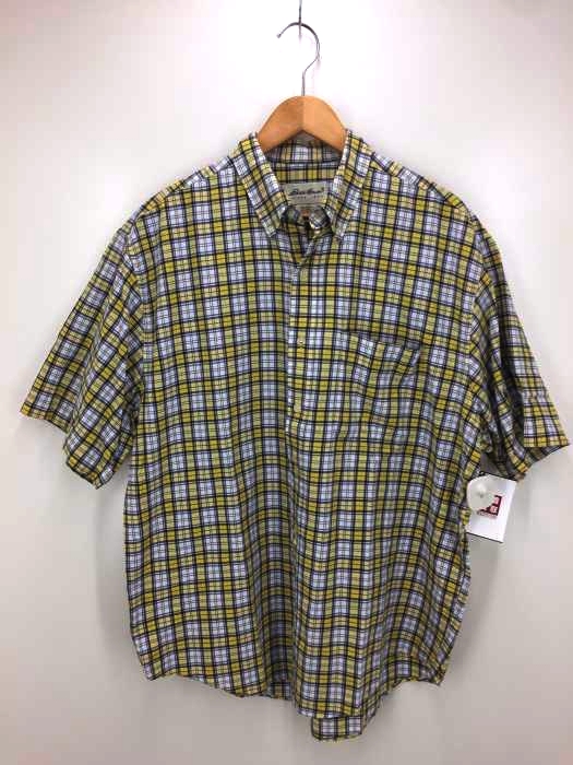 Eddie Bauer(エディーバウアー) 半袖チェックボタンダウンシャツ メンズ JPN：M