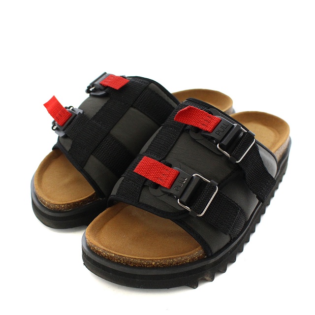 PG(フルギ) EASY イージー FIDLOCK VIBRAM シャークソール サンダル 42 26cm グレー 黒 ブラック /NM メンズ メンズ  42（日本サイズ26cm相当）