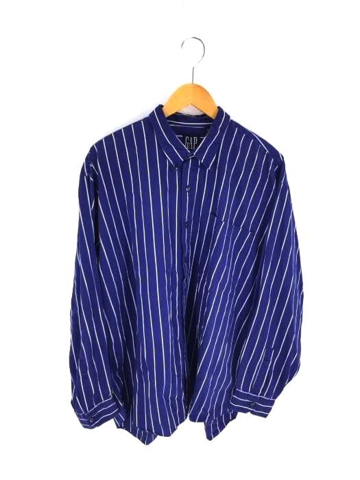 Gap(ギャップ) OLDGAP 紺タグ ストライプ柄シャツ メンズ import:XL