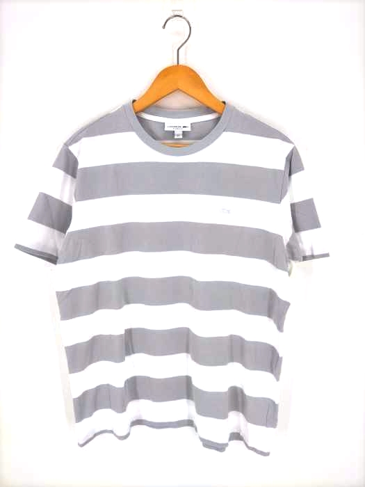 LACOSTE(ラコステ) ボーダー ワンポイント Tシャツ メンズ  L