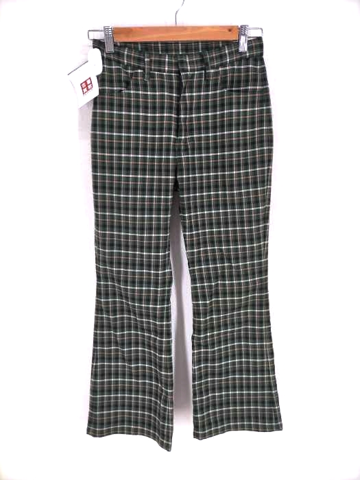 X-girl(エックスガール) CLASSIC COLOR PLAID FLARE PANTS レディース  1