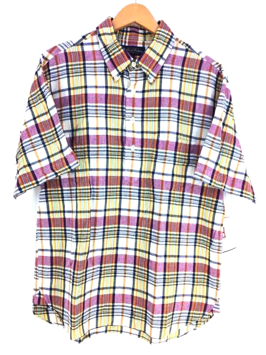 BROOKS BROTHERS(ブルックスブラザーズ) ハーフボタン 半袖シャツ メンズ  L