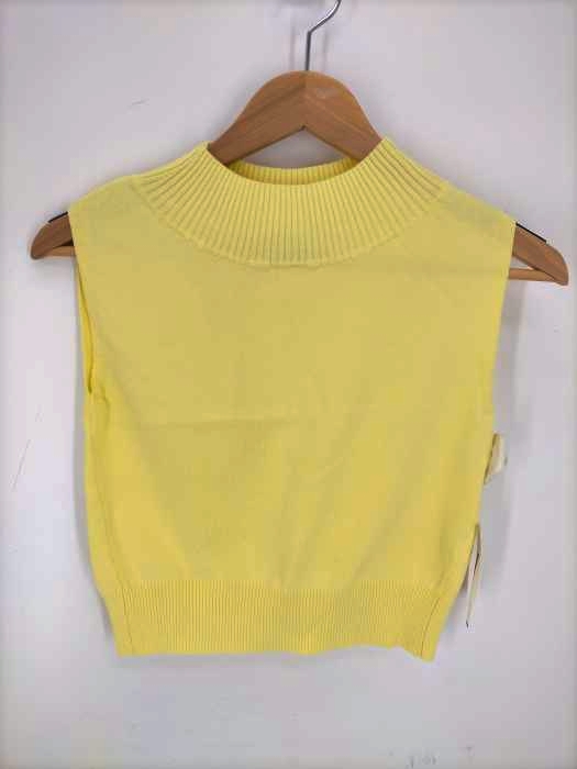 LeoryEBLOA(レオリーエブロア) シンプルショートニットTOP レディース  FREE