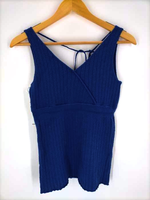 moussy(マウジー) V NECK KNIT TANK レディース  FREE