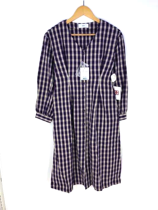 AZUL by moussy(アズールバイマウジー) VOLUME SLEEVE SFLARE ONEPIECE レディース  S