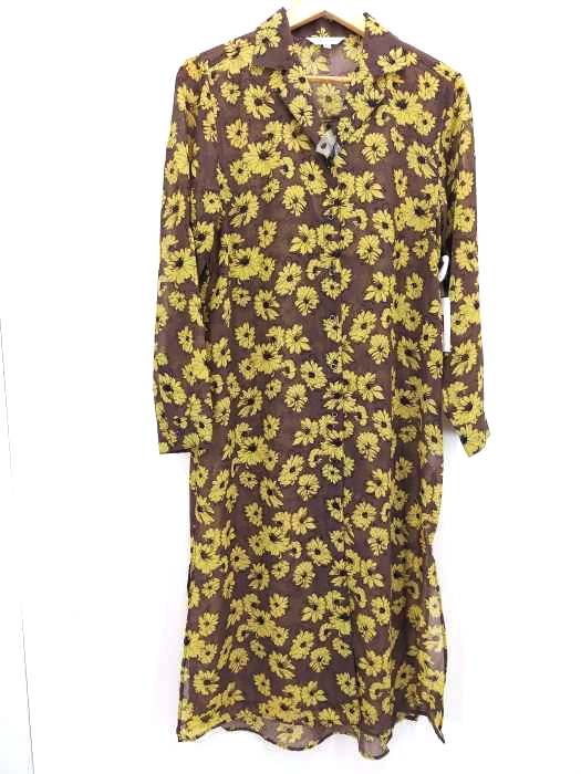 moussy(マウジー) FLORAL SHEER LONG SHIRT レディース  FREE