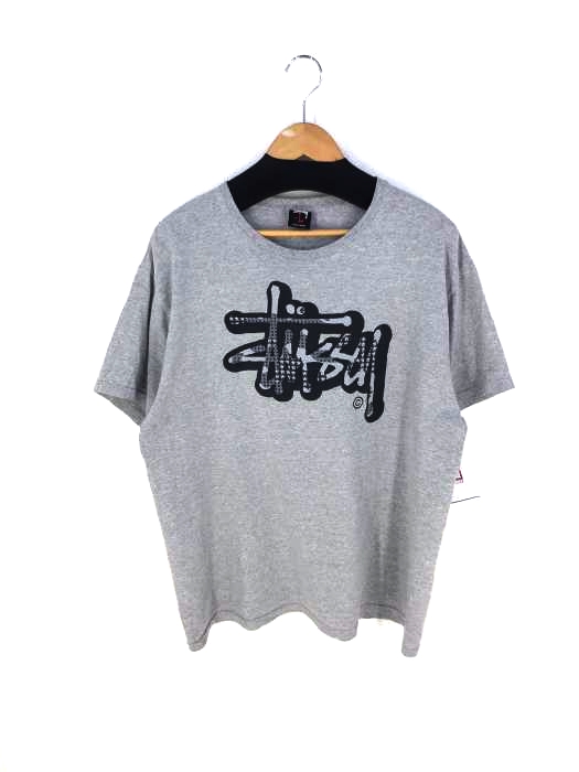 Stussy(ステューシー) 90s MEXICO製 黒タグ プリントクルーネックTシャツ メンズ JPN：L