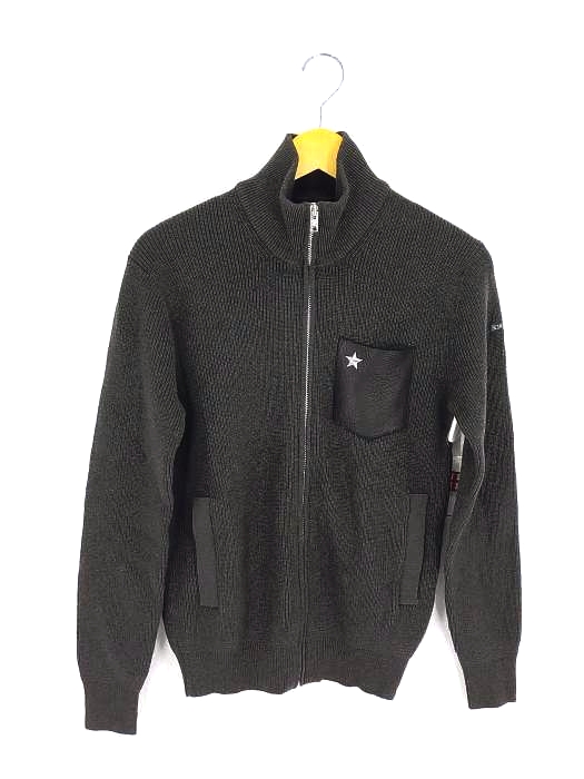 Schott(ショット) Leather Pocket Command Zip Sweater メンズ import：S