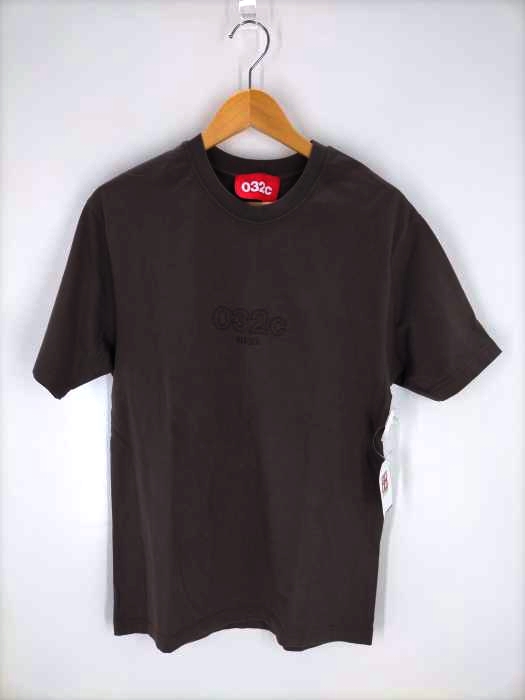 ゼロスリートゥーシー 032C ロゴ刺繍半袖Tシャツ メンズ JPN：M