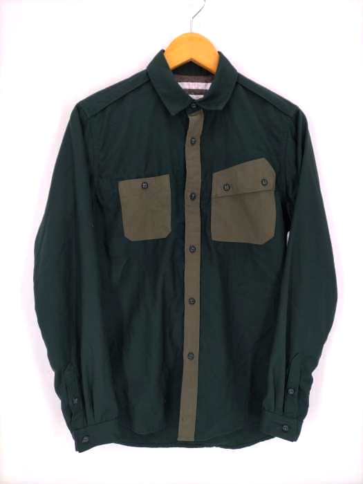 WHITE MOUNTAINEERING(ホワイトマウンテニアリング) PUCKERING DOUBLE PK SHIRT ポケット付きワークシャツ メンズ  1