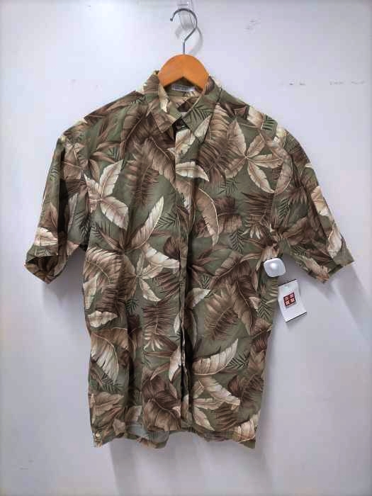 pierre cardin(ピエールカルダン) 韓国製リーフ柄シャツ メンズ import：M