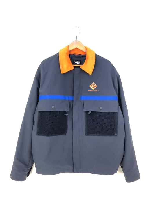 ザラ ZARA パッチデザインブルゾン メンズ  L