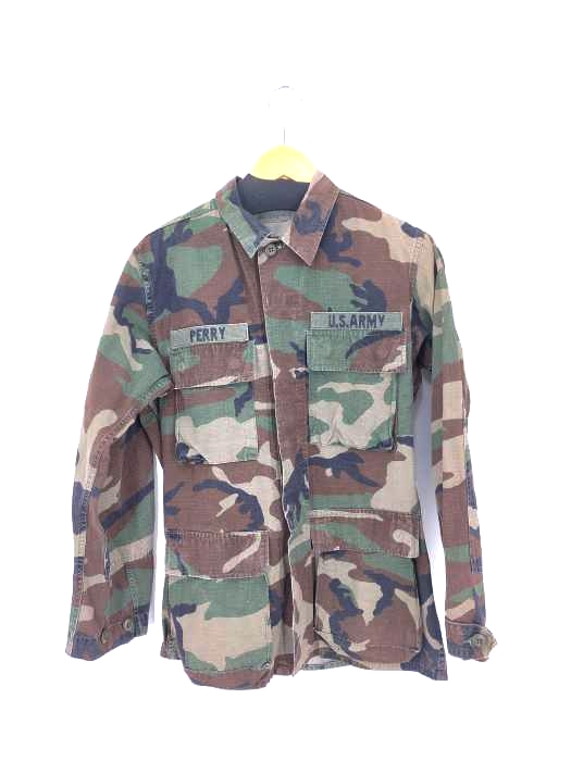 ユーエスアーミー US ARMY WOODLAND CAMOUFLAGE PATTERN COMBAT ウッドランドカモ リップストップ BDUジャケット 90年納品 メンズ  XS-R