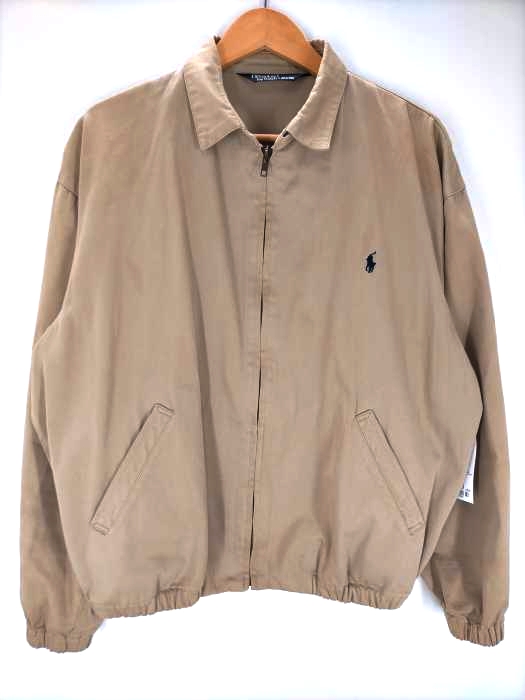 ポロバイラルフローレン Polo by RALPH LAUREN 三角タグ ポニー刺しゅう スイングトップジャケット メンズ import：L