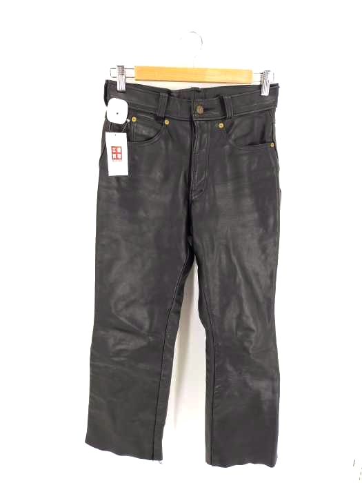 Schott Perfecto レザー パンツ ブラック 中古・古着通販】Schott (ショット) レザーパンツ ブラック