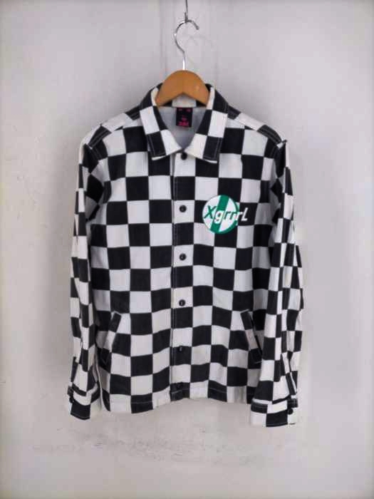 エックスガール X-girl DENIM COACH JACKET チェッカー レディース JPN：2