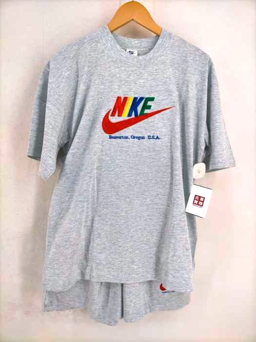 ナイキ NIKE SWOOSH ロゴ刺繍 セットアップ Tシャツ ショーツ メンズ 表記無