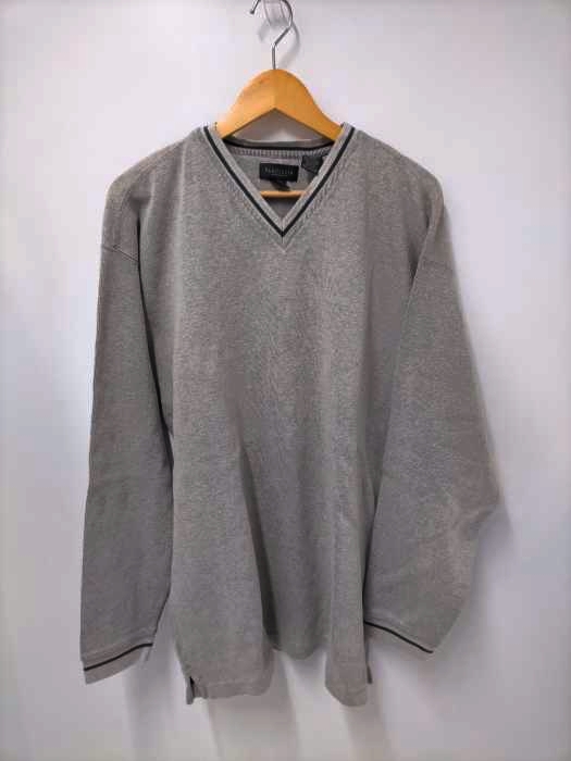 ヴァンヒューゼン VAN HEUSEN 90S Vネックコットンニット メンズ import：L