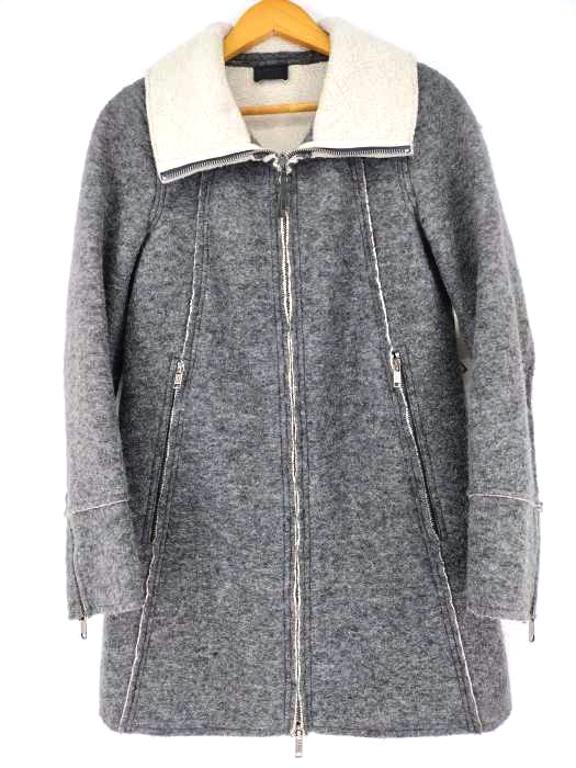 ディーゼル DIESEL ジップアップ ウールフェイクムートンコート レディース JPN：S
