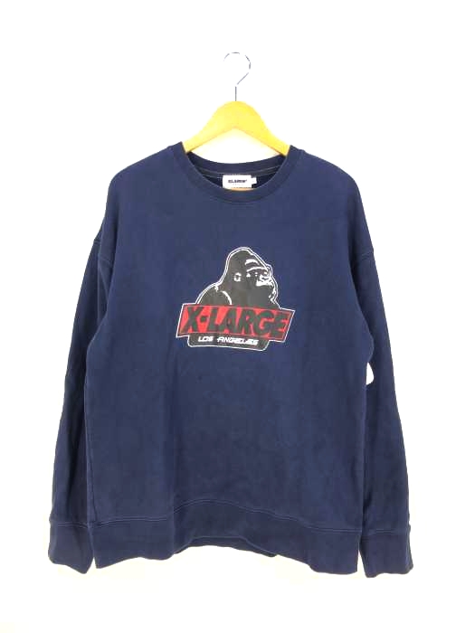 エクストララージ X-LARGE ロゴプリント クルーネックスウェット メンズ JPN：L