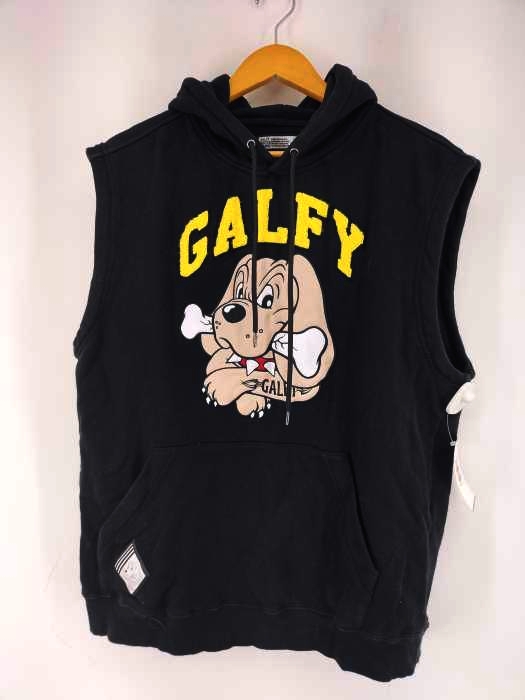 GALFY CRUCH BRAND ブラック パーカーL GALFY CRUCH BRAND ブラック パーカーL