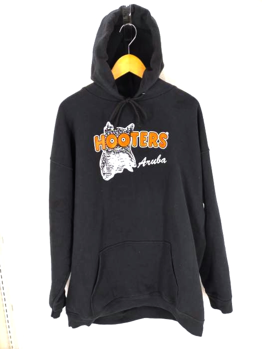 ユーズドフルギ USED古着 90s HOOTERS フーターズ ロゴ スウェット パーカー  メンズ import：XXL