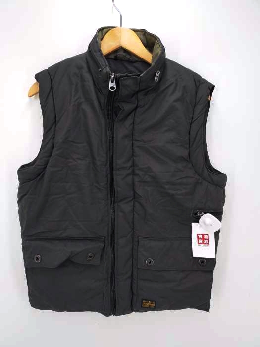 G-STAR RAW(ジースターロー) BATTLE GILET 中綿ベストジャケット メンズ アウター ジャケット